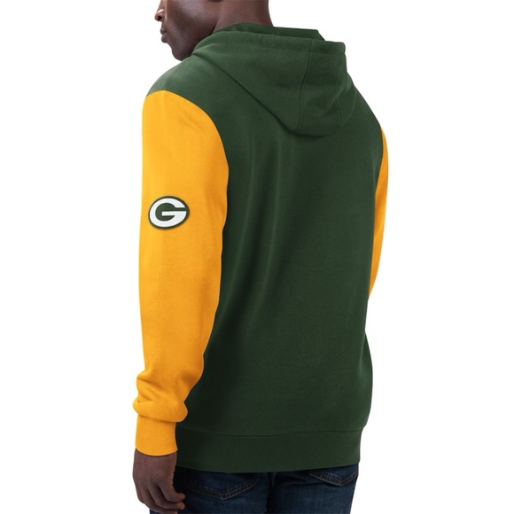 Green Bay Packers Men's G-III Sports/ Carl Banks Green Full-Zip Hoodie Sz S NWT - Picture 2 of 10